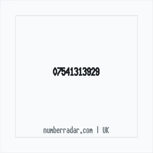Reverse number check for +44 7541 313929 — who called me?
