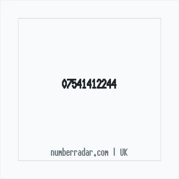 Reverse number check for +44 7541 412244 — who called me?