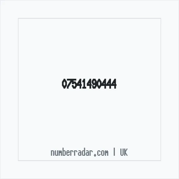 Reverse number check for +44 7541 490444 — who called me?