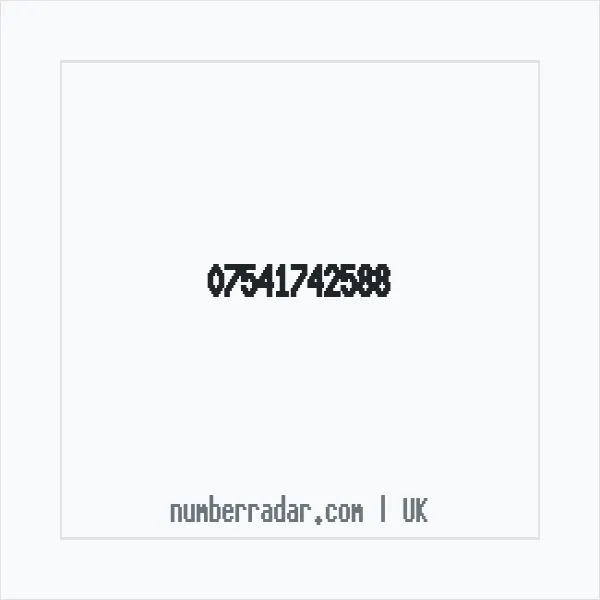 Reverse number check for +44 7541 742588 — who called me?