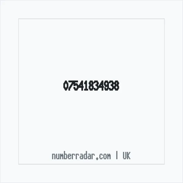 Reverse number check for +44 7541 834938 — who called me?