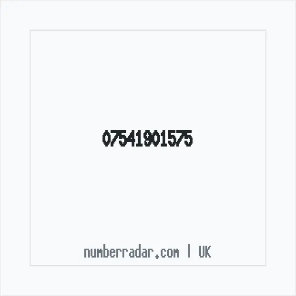 Reverse number check for +44 7541 901575 — who called me?