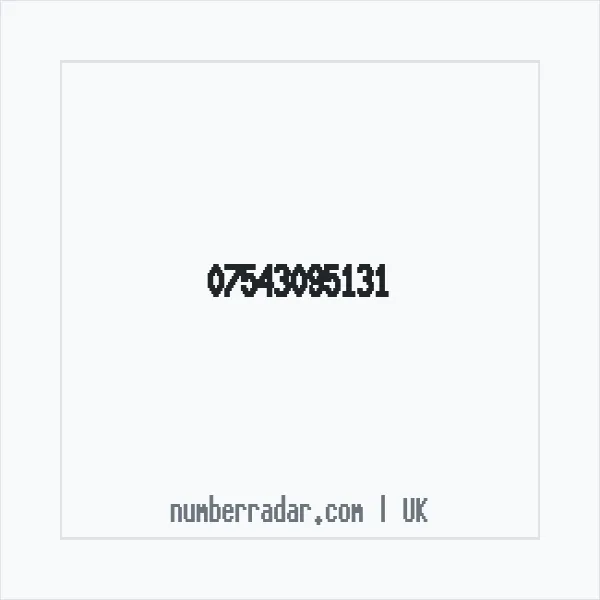 Reverse number check for +44 7543 095131 — who called me?