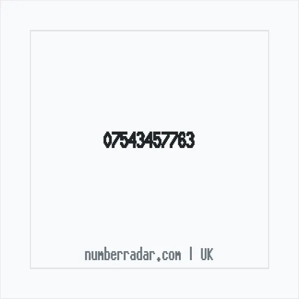 Reverse number check for +44 7543 457763 — who called me?