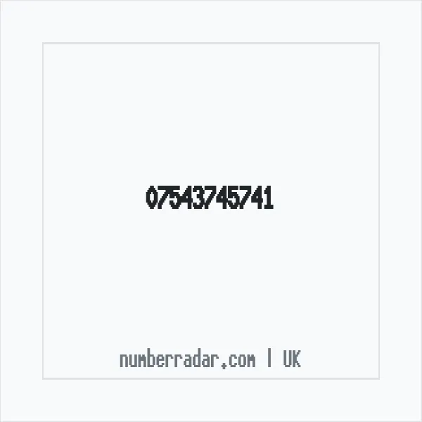 Reverse number check for +44 7543 745741 — who called me?