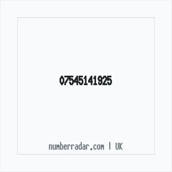 Reverse number check for +44 7545 141925 — who called me?