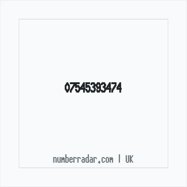 Reverse number check for +44 7545 393474 — who called me?