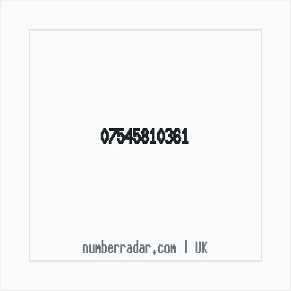 Reverse number check for +44 7545 810361 — who called me?