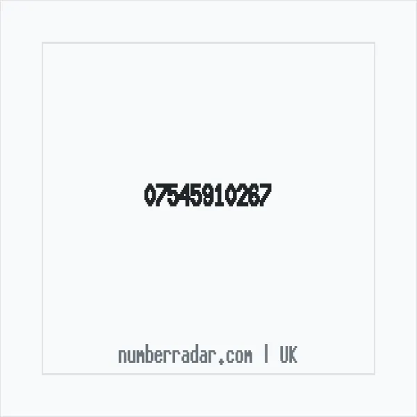 Reverse number check for +44 7545 910267 — who called me?