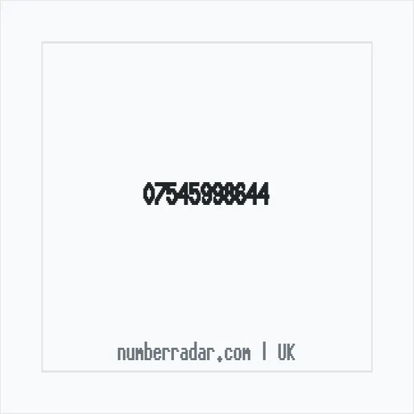 Reverse number check for +44 7545 998644 — who called me?
