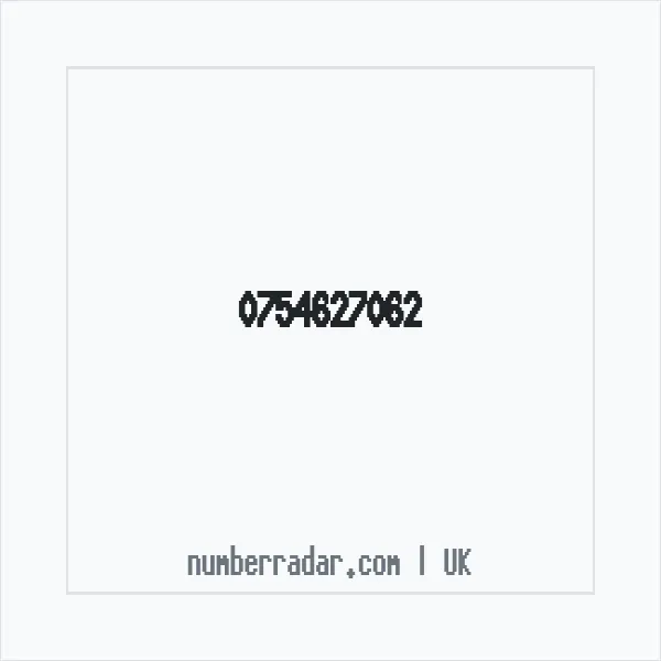Reverse number check for +44 754627062 — who called me?