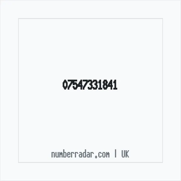 Reverse number check for +44 7547 331841 — who called me?