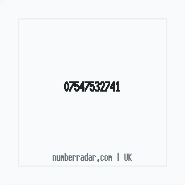 Reverse number check for +44 7547 532741 — who called me?