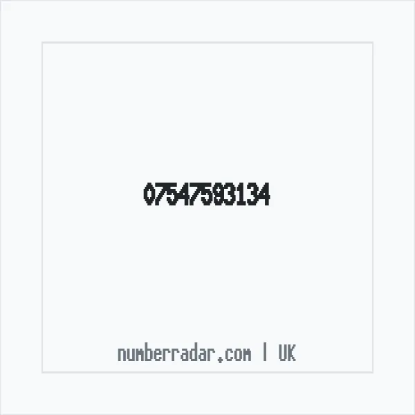 Reverse number check for +44 7547 593134 — who called me?