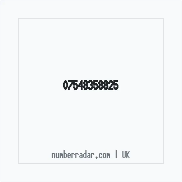 Reverse number check for +44 7548 358825 — who called me?