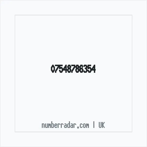 Reverse number check for +44 7548 786354 — who called me?