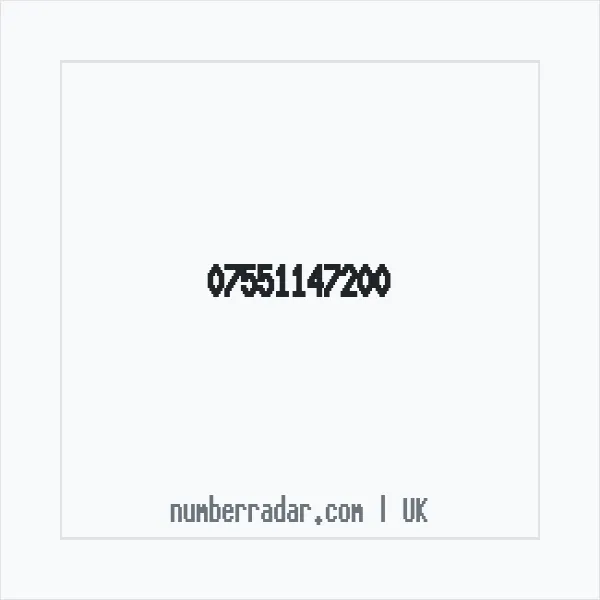 Reverse number check for +44 7551 147200 — who called me?