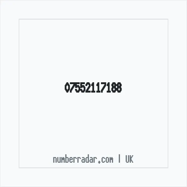 Reverse number check for +44 7552 117188 — who called me?