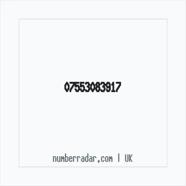 Reverse number check for +44 7553 083917 — who called me?