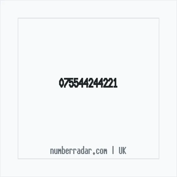 Reverse number check for +44 (7554) 424-422 — who called me?