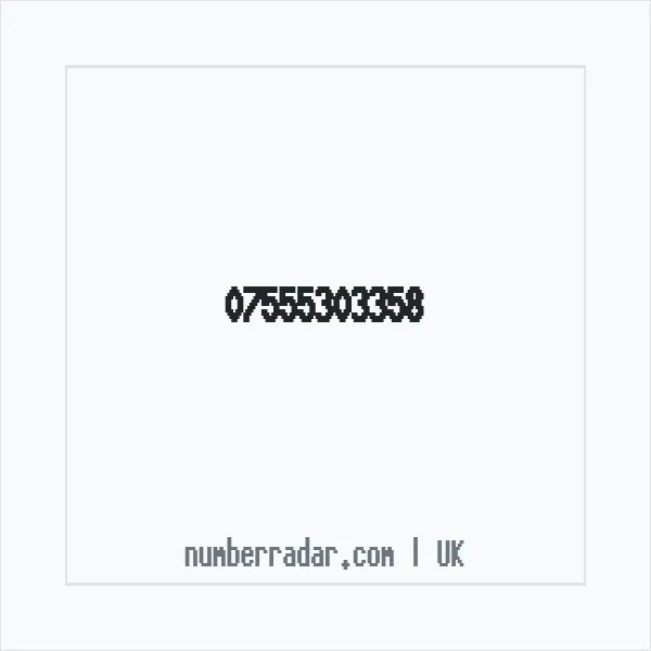 Reverse number check for +44 7555 303358 — who called me?