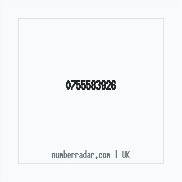 Reverse number check for +44 755583926 — who called me?