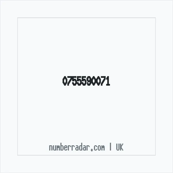 Reverse number check for +44 755590071 — who called me?