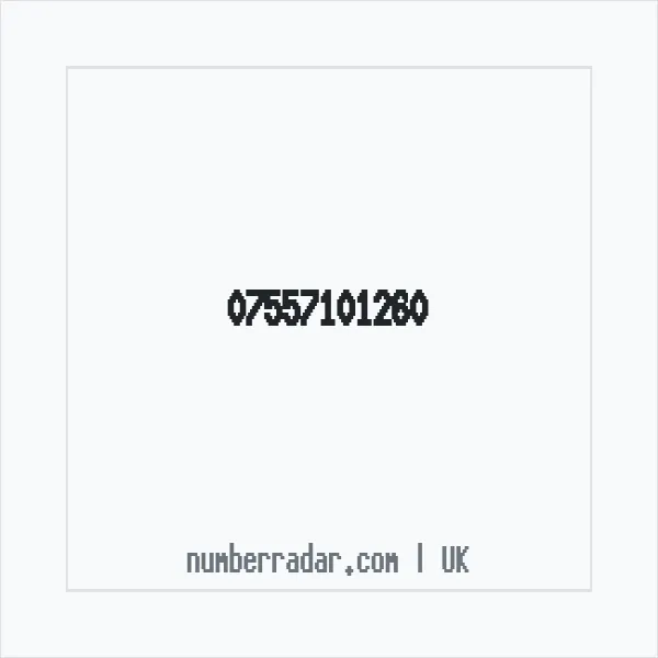 Reverse number check for +44 7557 101260 — who called me?