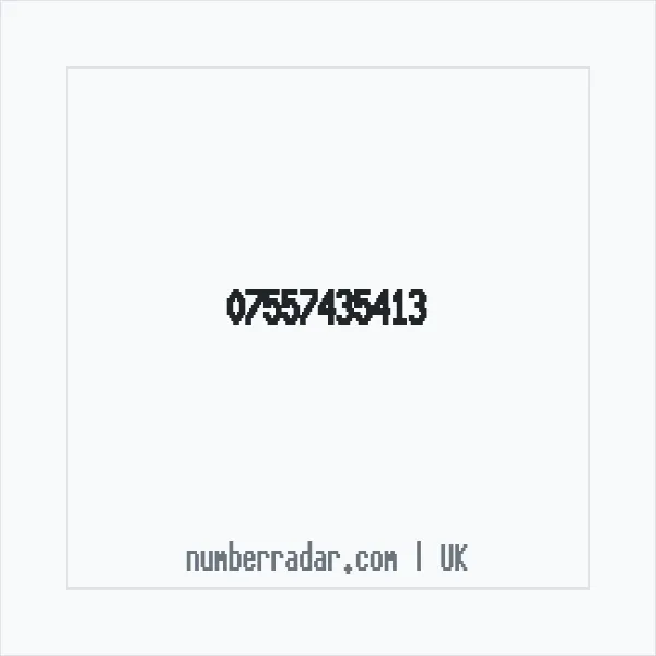 Reverse number check for +44 7557 435413 — who called me?