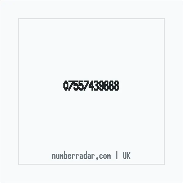Reverse number check for +44 7557 439668 — who called me?