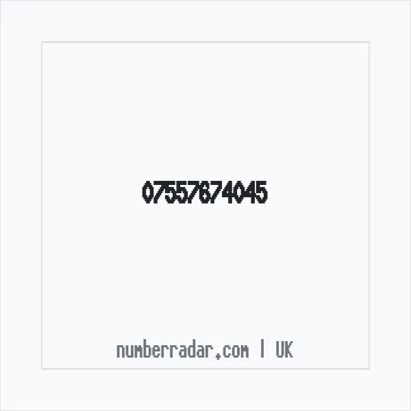 Reverse number check for +44 7557 674045 — who called me?