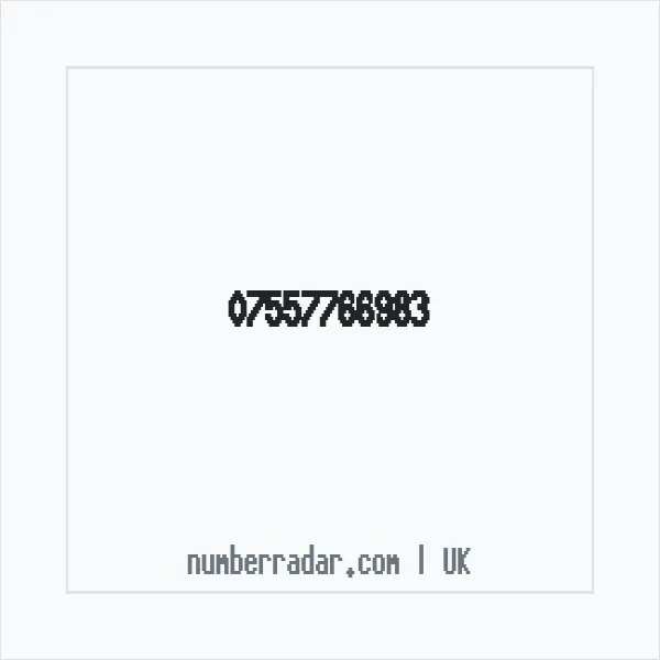 Reverse number check for +44 7557 766983 — who called me?