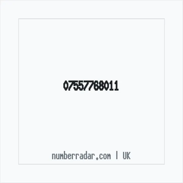 Reverse number check for +44 7557 768011 — who called me?