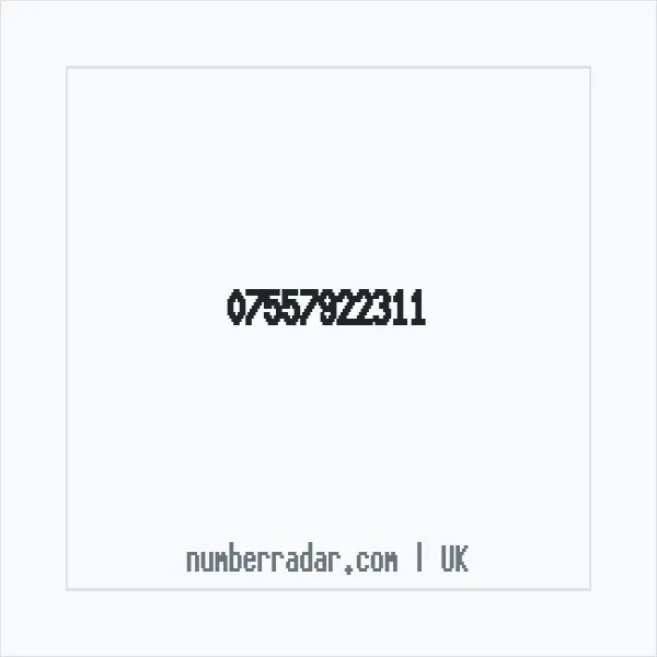 Reverse number check for +44 7557 922311 — who called me?