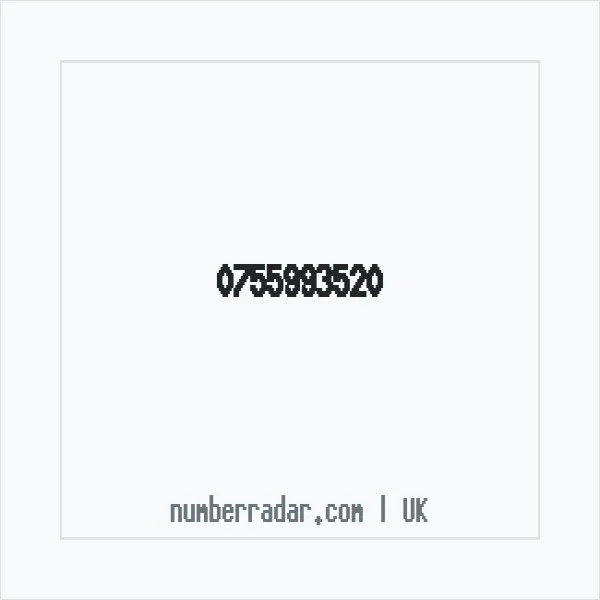 Reverse number check for +44 755993520 — who called me?