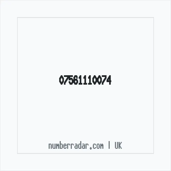 Reverse number check for +44 7561 110074 — who called me?