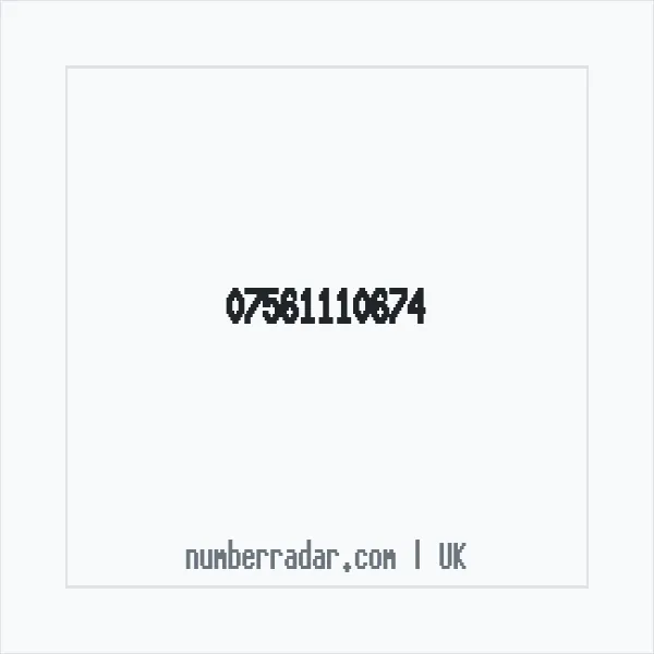 Reverse number check for +44 7561 110674 — who called me?