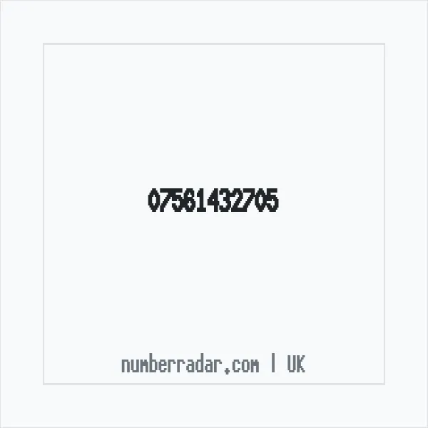 Reverse number check for +44 7561 432705 — who called me?
