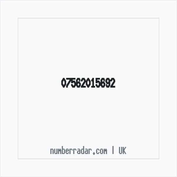 Reverse number check for +44 7562 015692 — who called me?