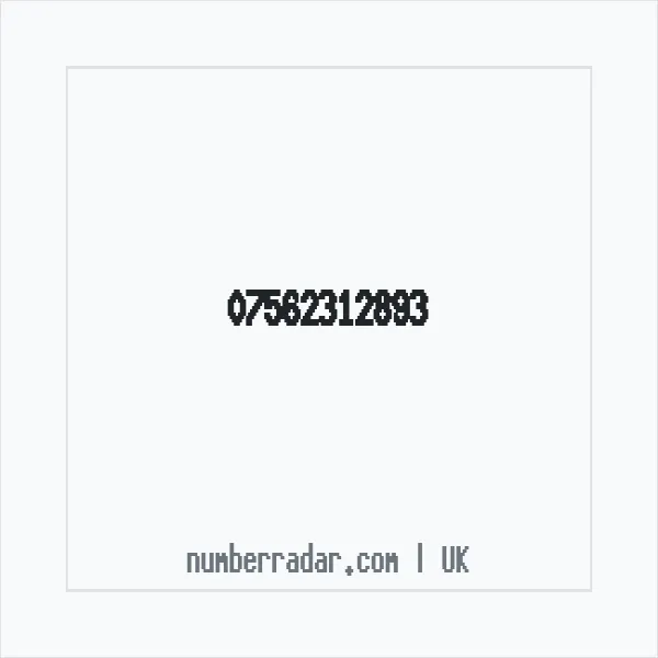 Reverse number check for +44 7562 312893 — who called me?