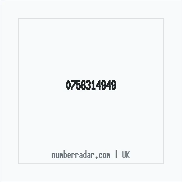 Reverse number check for +44 756314949 — who called me?