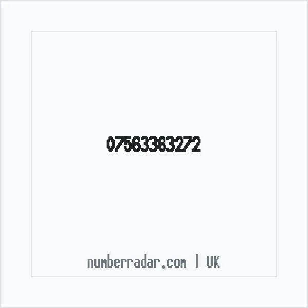 Reverse number check for +44 7563 363272 — who called me?