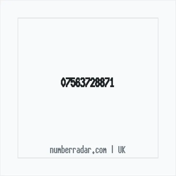 Reverse number check for +44 7563 728871 — who called me?