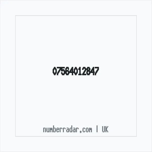 Reverse number check for +44 7564 012847 — who called me?