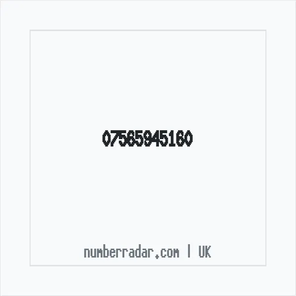 Reverse number check for +44 7565 945160 — who called me?