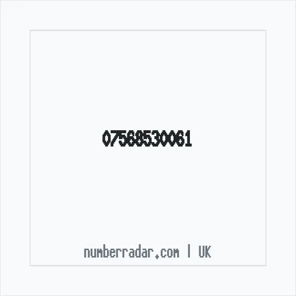 Reverse number check for +44 7568 530061 — who called me?