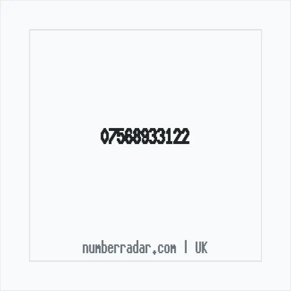Reverse number check for +44 7568 933122 — who called me?