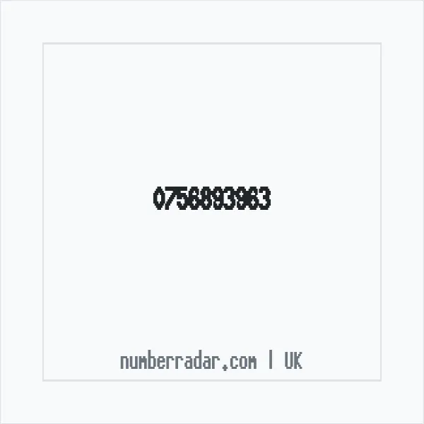 Reverse number check for +44 756893963 — who called me?