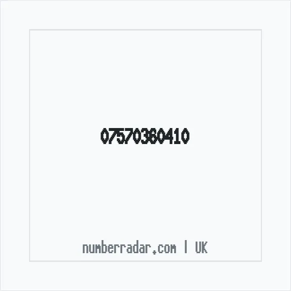 Reverse number check for +44 7570 360410 — who called me?