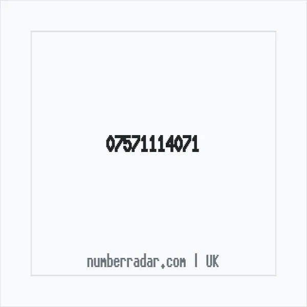 Reverse number check for +44 7571 114071 — who called me?
